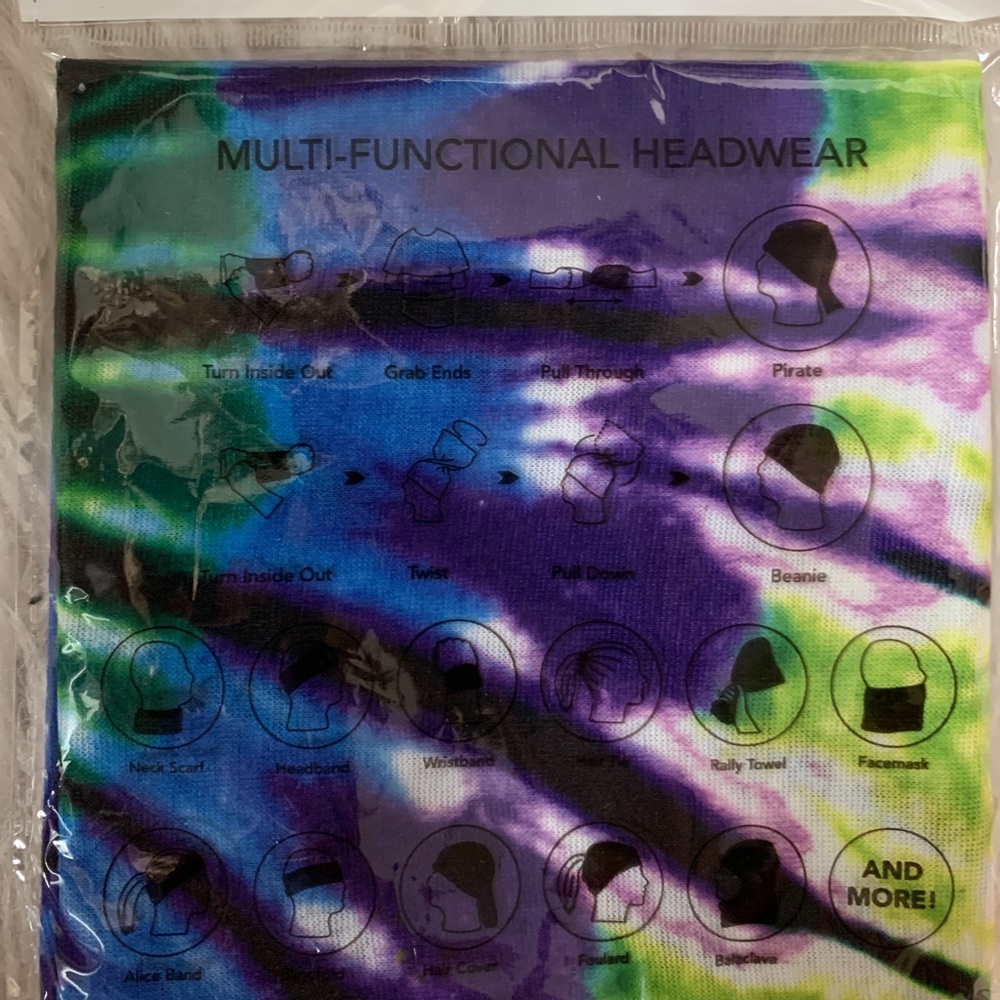 Aster June multi purpose headbands / face shields